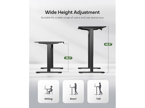 Marsail 48"x24" Electric Standing Desk