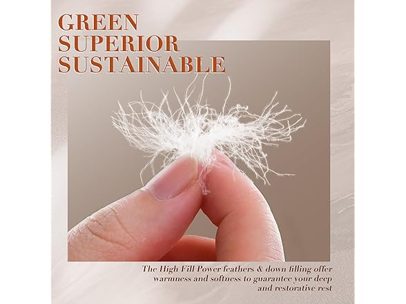 Wellos King Luxury Feather Down Fiber Comforter