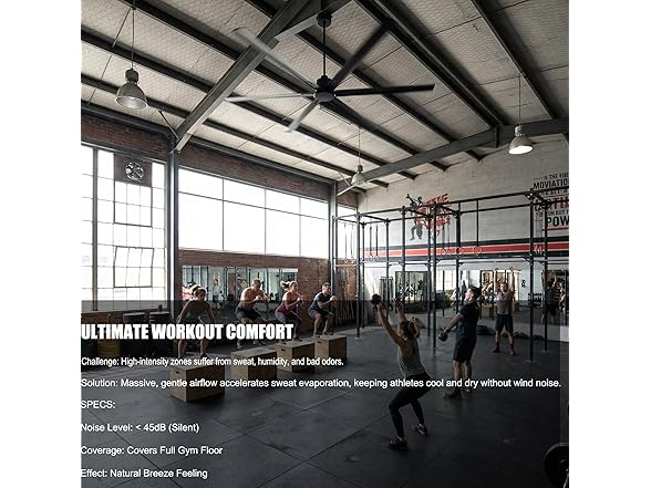 100 Inch Big Industrial Fan, HVLS Large Ceiling Fan