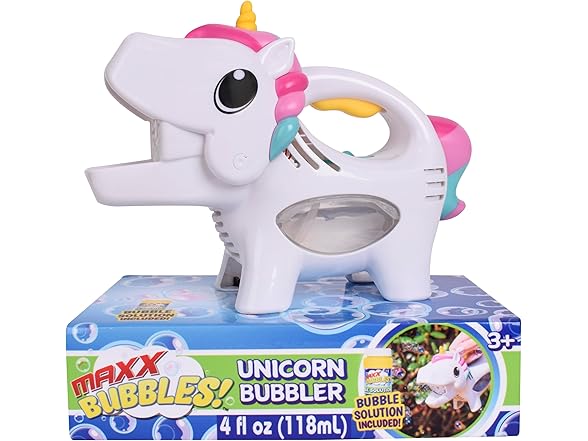 Maxx Bubbles Handheld Unicorn Bubble Blower
