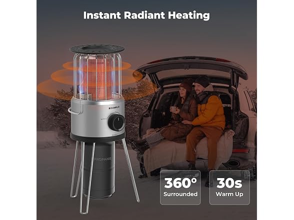 CAMPLUX Portable Propane Heater 8500 BTU