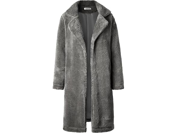 Angashion Women's (M) Women's Fuzzy Fleece Lapel O