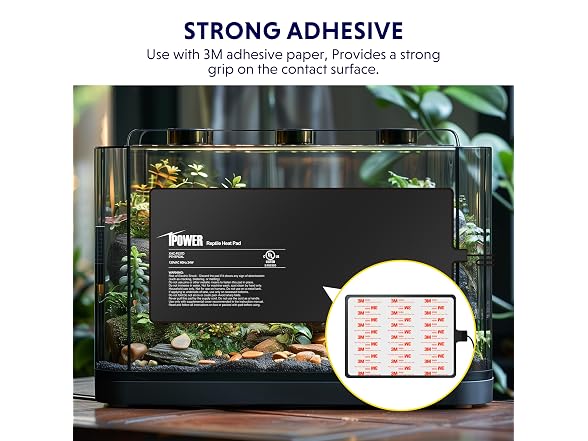 iPower Reptile Heating Pad, Under Tank Heater