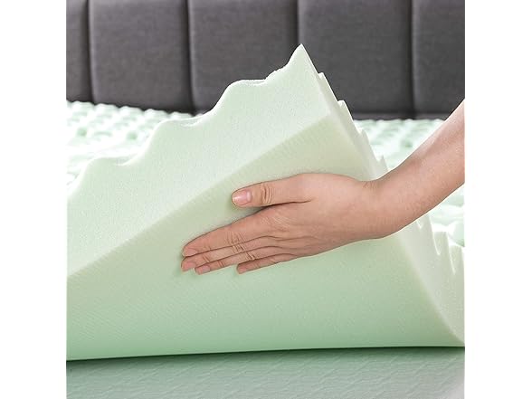 Mellow 4" 5-Zone Memory Foam Mattress Twin Topper