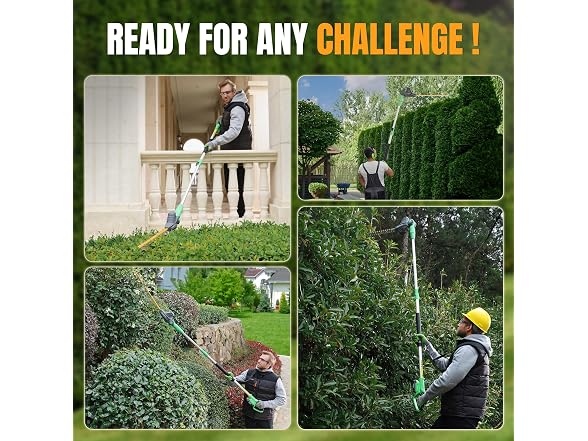 WORKPROX 20V Cordless Pole Hedge Trimmer