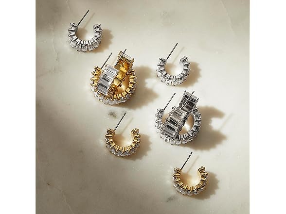 Amazon Essentials Baguette Stone C Hoop