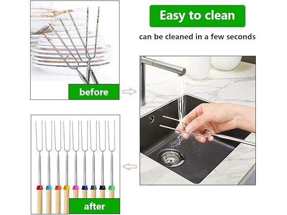 MMCMDD Double Metal Skewers (8pcs)