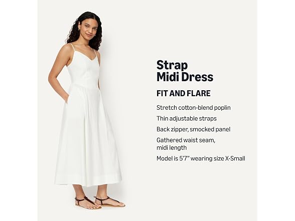 Amazon Essentials Women Flare Thin Strap Dress