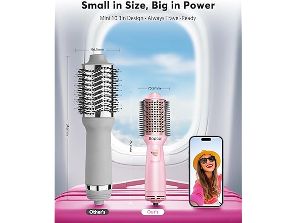 Mini Hair Dryer Brush