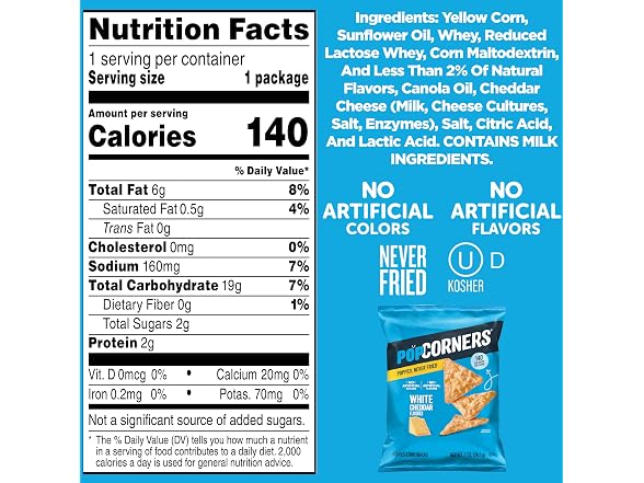 Popcorners Popped Corn Snacks