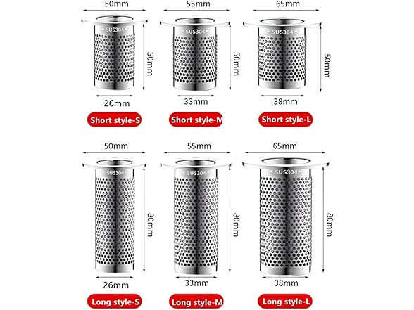 GUIFANG AAP-Tool-339 Long Style-S Sink Filter Mesh