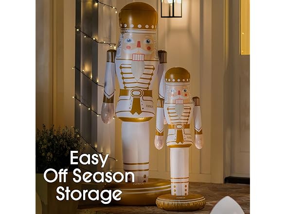 FUNBOY Gold Inflatable Nutcracker – 3.5ft