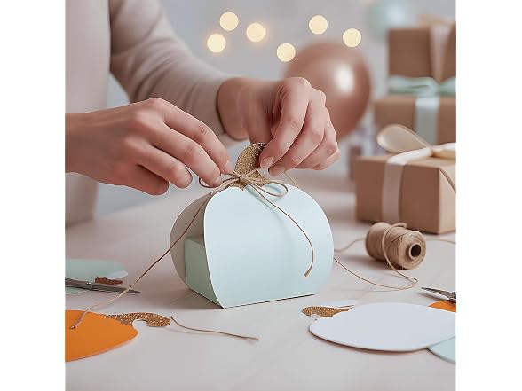 Fun Express Assorted Colors Pumpkin Favor Boxes