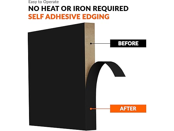 Black PVC Edge Banding 1/2"x50ft