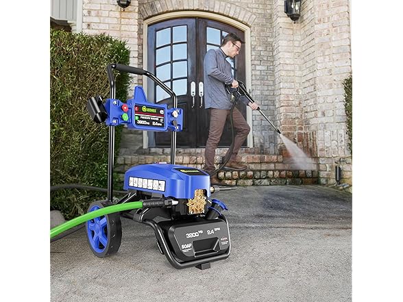 GREENER PW06-B Electric Pressure Washer Blue