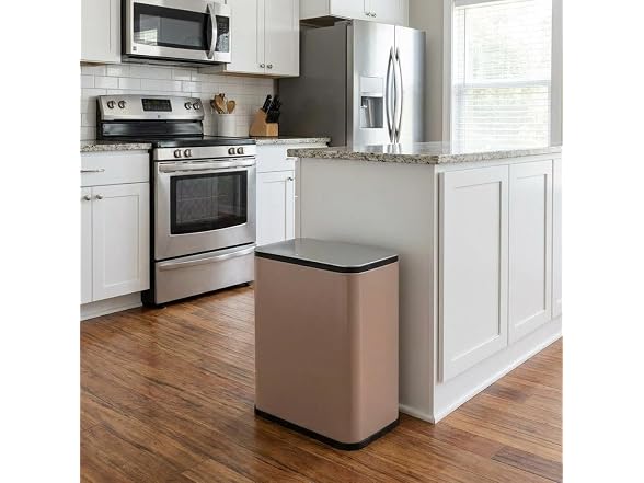 OUTLANE 1.3 Gal Hanging Trash Can Brown