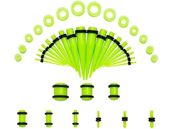 NASAMA 50Pcs Ear Gauge Stretching Kit