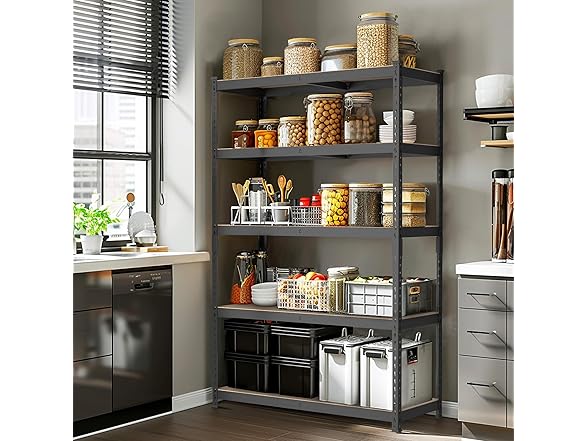 WORKPRO 5-Tier Steel Shelf 35x17x72