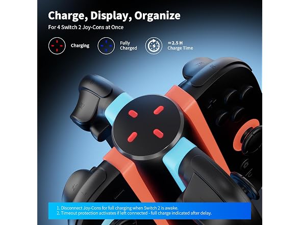 AceGamer 4-in-1 NS2 Joy-Con Charger