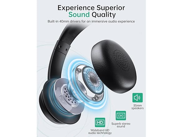 Masajoy Bluetooth V5.3 Headphones