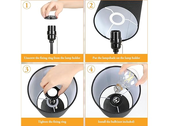 Set of 2 Table Lamps with 2 USB Ports