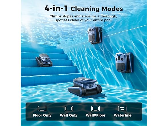 5600GPH Robotic Pool Cleaner,240Min