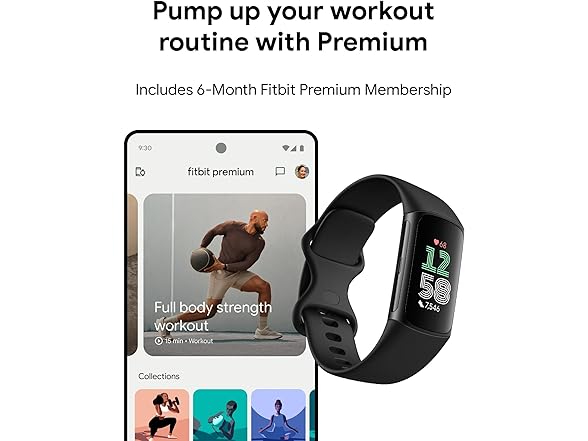 fitbit fitbit charge 6 k fitbit charge 6 black black (Open Box)