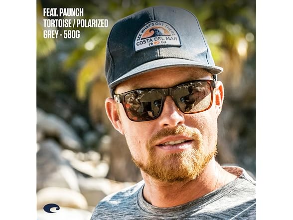 Costa Del Mar Men's Paunch Polarized Sunglasses