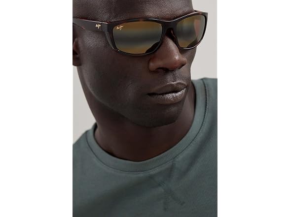 Maui Jim Nuu Landing Tortoise w Black R - Gallery 3