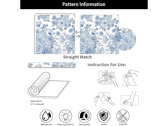 Vinatge Floral Peel and Stick Wallpaper