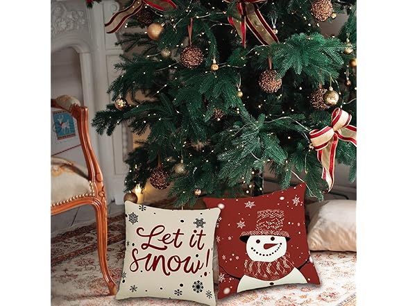 AgQrDkrc Christmas Pillow Covers 18x18