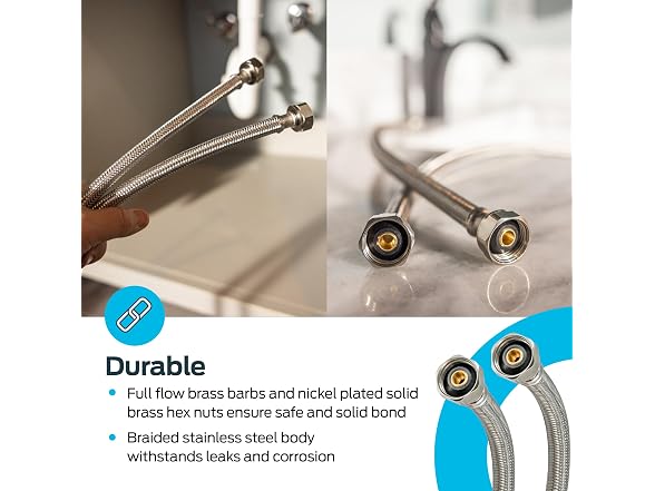 Eastman 24 In Steel-Flex Faucet Connector,