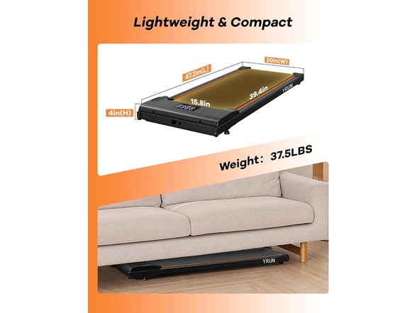 Walking Pad Under Desk Treadmill 2.5HP