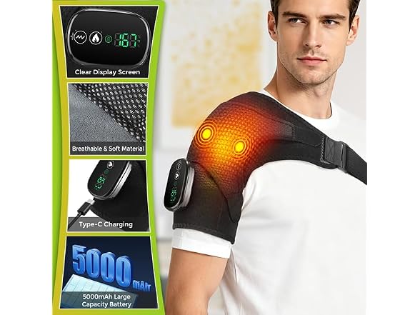 ROMYSE Cordless Shoulder Heating Pad - Gallery 6