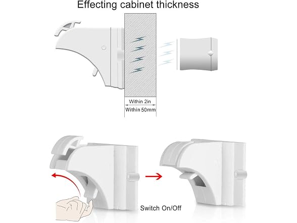 MQP Invisible Magnetic Cabinet Locks Child S