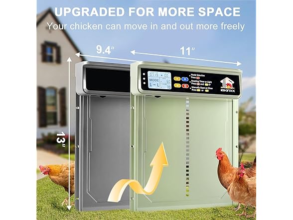 Chicken Coop Door Solar Powered