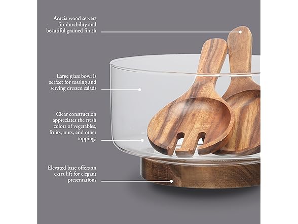 Gibson Elite Gibson Elite Wildgreens Large Glass Salad B