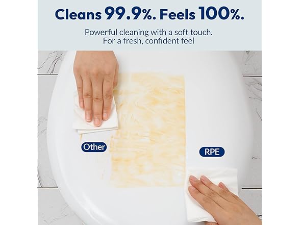 RPE Life Flushable Wet Wipes 6 Large Packs