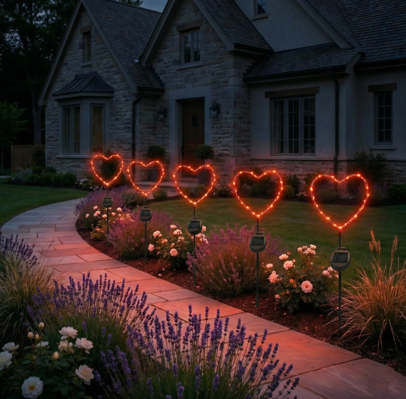 Touch Of ECO Solar Powered LED Garden Stake- Heart - Gallery 26
