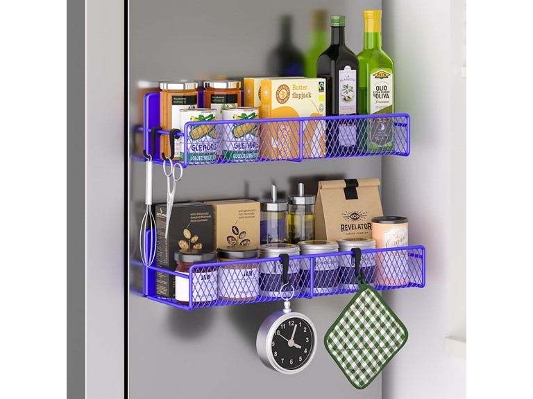 DTUQYX Magnetic Spice Rack for Refrigerator, 2 Pack 100% 