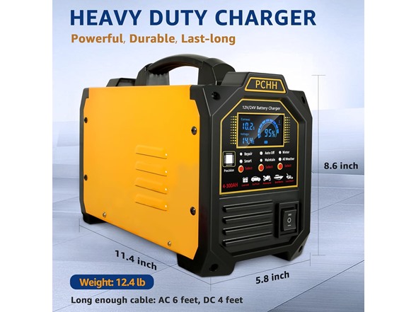12V 24V Heavy Duty Car Battery Charger