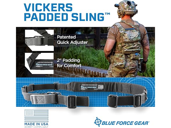 Blue Force Gear VCAS-200-OA 57" - 67" Vickers Padded 2-Poi