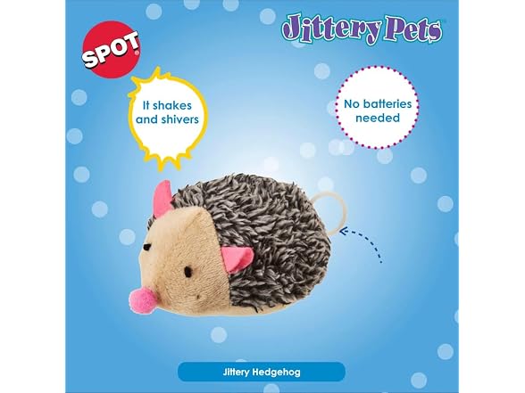 SPOT Ethical Products Plush Jittery Hedgehog