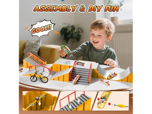 RNGODO Finger Skateboard Park Kit