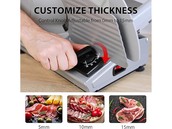 Valley Sportsman Electric Meat Slicer with 7.5" SS Blade