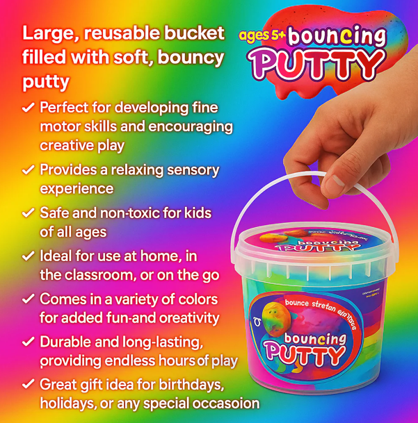 Jumbo Bouncing Putty Pail - Gallery 6