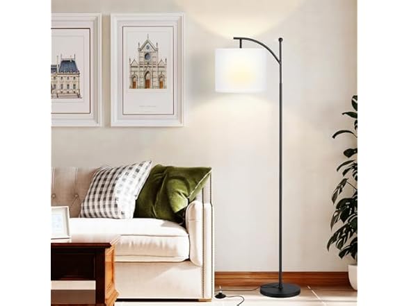 60" Floor Lamp With 3 Color Temperatures