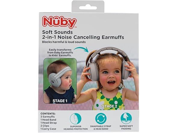 Nuby Noise-Canceling Baby Earmuffs