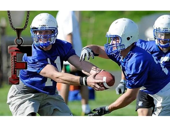 Kar Nann Black Football Necklace