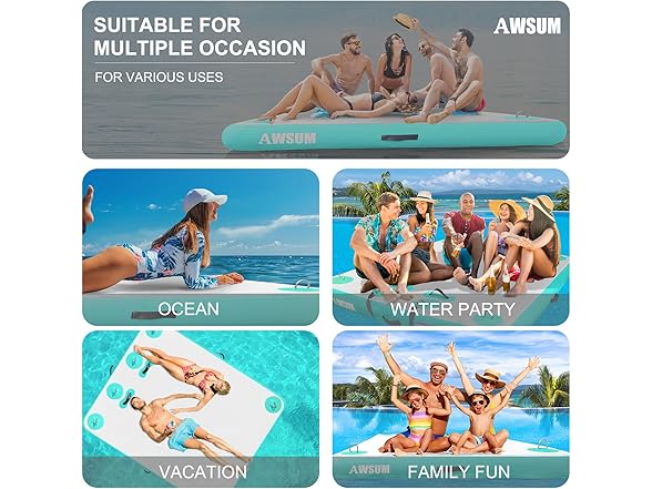 AWSUM Inflatable Floating Dock
